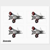 Boxer Cat Rechthoekige Sticker (Vel)