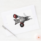 Boxer Cat Rechthoekige Sticker (Envelop)