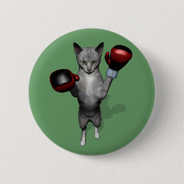 Boxer Cat Ronde Button 5,7 Cm