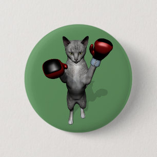 Boxer Cat Ronde Button 5,7 Cm