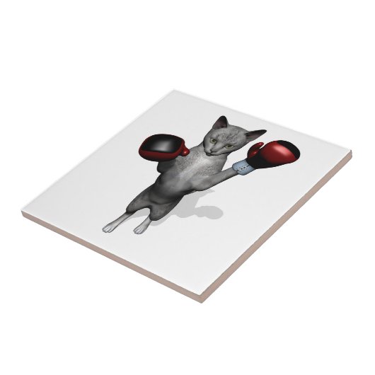 Boxer Cat Tegeltje (Zijkant)