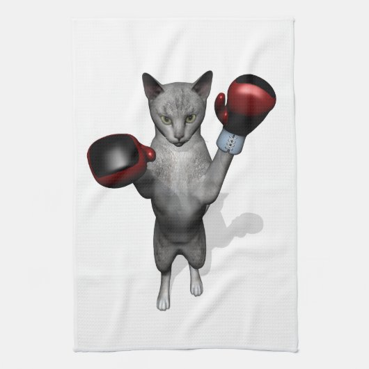 Boxer Cat Theedoek (Verticaal)