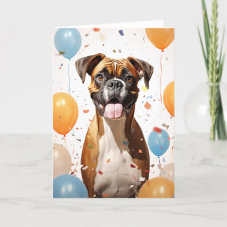 Boxer Celebration Wenskaart Bedankkaart