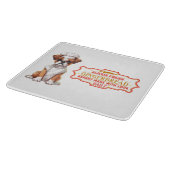 Boxer Chef Baking Gingerbread Snijplank (Hoek)