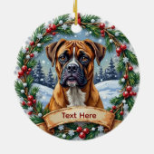 Boxer Christmas Ornament (Achterkant)