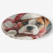   Boxer Christmas  Paper Plate Papieren Bordje (Gekanteld)