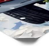 Boxer Christmas Red Truck Holiday Perfect Poster (Hoek)