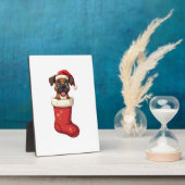 Boxer Christmas Stocking Fotoplaat (Zijkant)