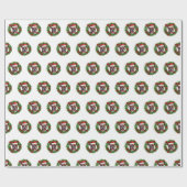 Boxer Christmas Wreath Cadeaupapier (Vlak)