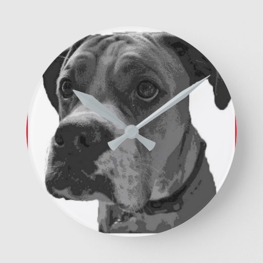 Boxer Clock Ronde Klok (Voorkant)