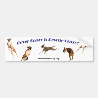 Boxer Crazy Bumpersticker - Air Abby