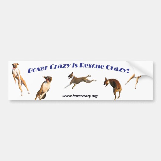 Boxer Crazy Bumpersticker - Air Abby (Voorkant)
