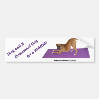 Boxer Crazy Bumpersticker - Yoga