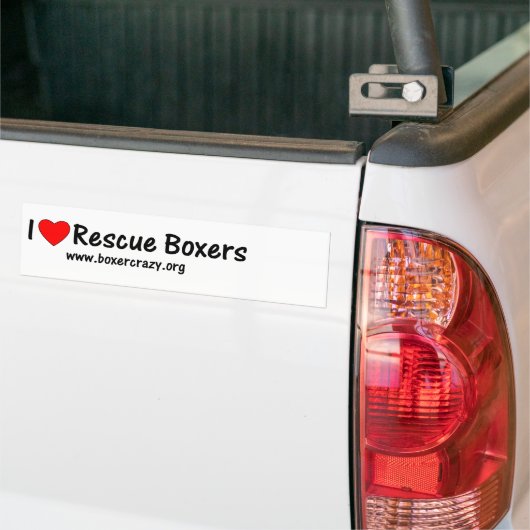 Boxer Crazy Rescue Bumpersticker - DYO (Op Truck)