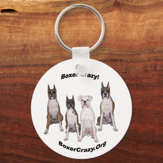 Boxer Crazy Sleutelhanger - 4 boxer (Voorkant)