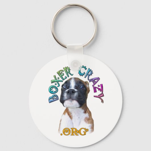 Boxer Crazy Sleutelhanger - Whee. (Voorkant)
