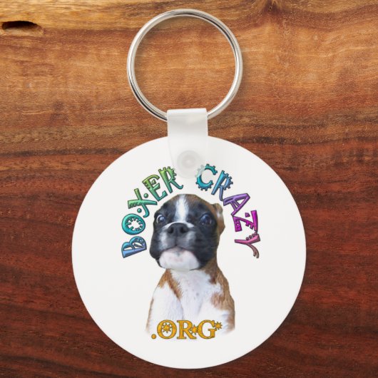 Boxer Crazy Sleutelhanger - Whee. (Voorkant)