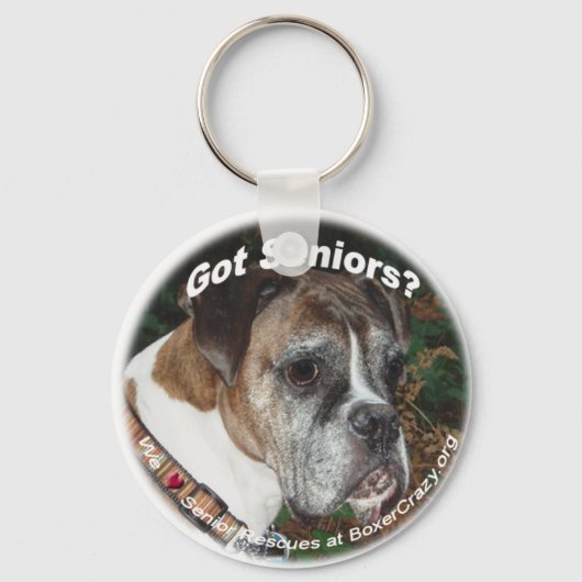 Boxer Crazy Sleutelhangers - Senior Rescue (Voorkant)