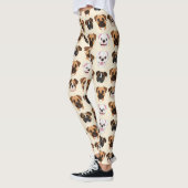 Boxer Cute Dog Lover Pattern Leggings (Links)