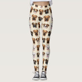 Boxer Cute Dog Lover Pattern Leggings (Voorkant)