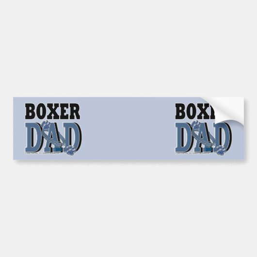 Boxer DAD Bumpersticker (Voorkant)