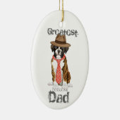 Boxer Dad Ceramic Ornament (Rechts)