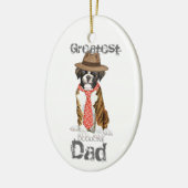 Boxer Dad Ceramic Ornament (Links)