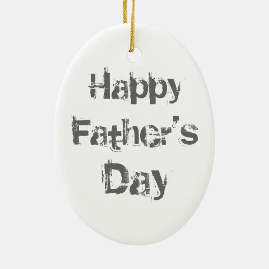 Boxer Dad Ceramic Ornament (Achterkant)