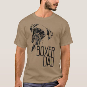 BOXER DAD DOG FACE T HONDENLIEFHEBBERS BOXER DAD G T-SHIRT