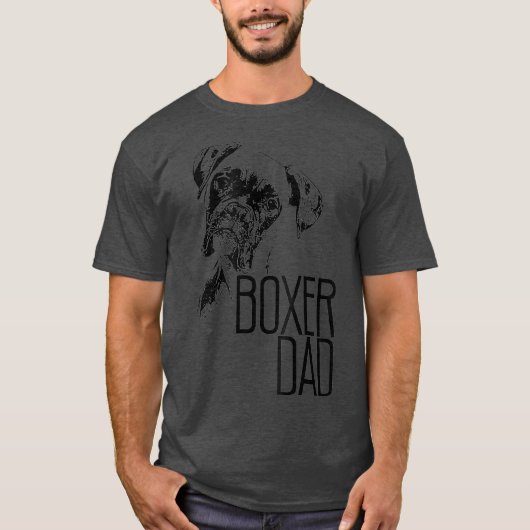 BOXER DAD DOG FACE T HONDENLIEFHEBBERS BOXER DAD G T-SHIRT (Voorkant)