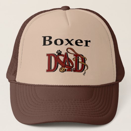 Boxer Dad Gifts Trucker Pet (Voorkant)