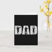 Boxer Dad Love Boxing Gift voor de opleiding MMA B Kaart (Gele Bloem)