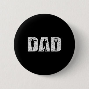 Boxer Dad Love Boxing Gift voor de opleiding MMA B Ronde Button 5,7 Cm