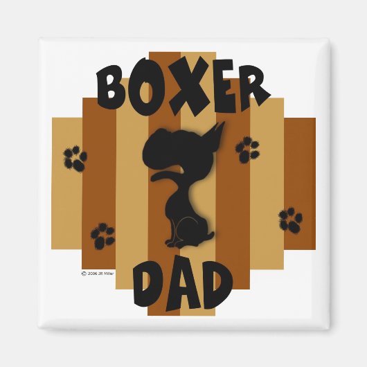 Boxer Dad Magnet (Voorkant)