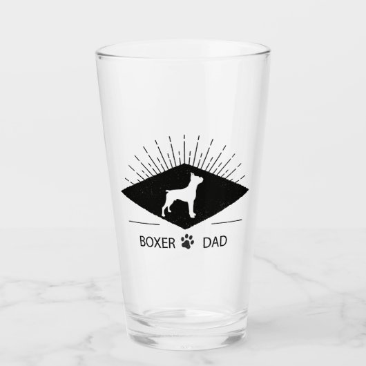 Boxer Dad Pint Glass Glas (Voorkant)