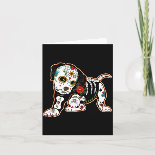 Boxer Dia De Los Muertos Dag Van De Overheid Kaart (Voorkant)