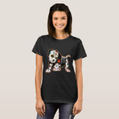 Boxer Dia De Los Muertos Dag Van De Overheid T-shirt (Voorkant volledig)