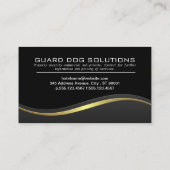 Boxer | Dieren Training | Zwarte Gele Golf  Visitekaartje (Achterkant)