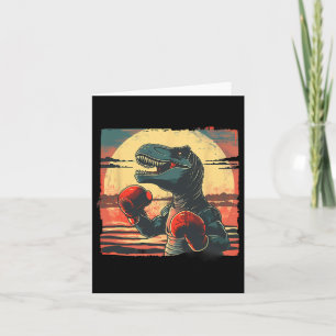 Boxer Dinosaur Boxing Dino Kickboksen T-rex Boksen Kaart