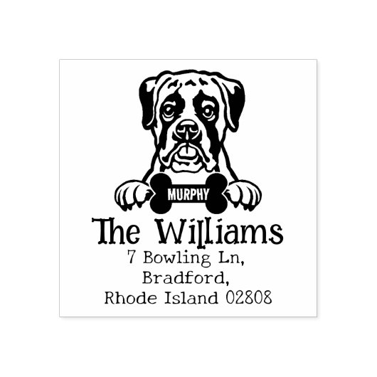 Boxer Dod, Return Address Rubberstempel (Afrduk)