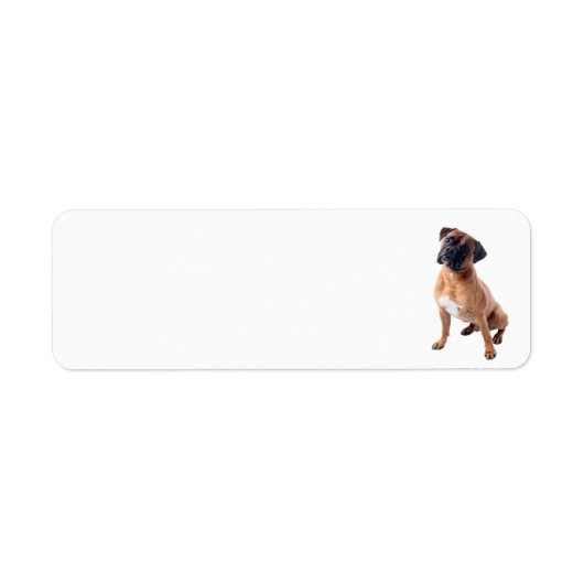 Boxer Dog 2 Etiket (Voorkant)