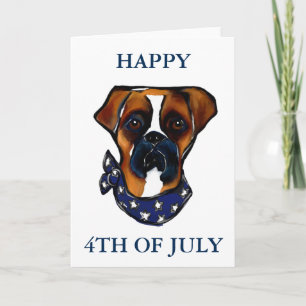 Boxer Dog 4 juli Kaart