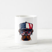 Boxer Dog 4 juli Koffiemok (Center)