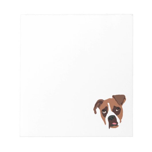 Boxer Dog 5,5-inch x 6-inch Notitieblok (Voorkant)