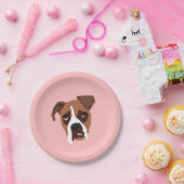Boxer Dog 7-inch papieren Borden Bordje (Feest)