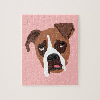 Boxer Dog 8 x 10 inch Puzzle met Gift Box Legpuzzel