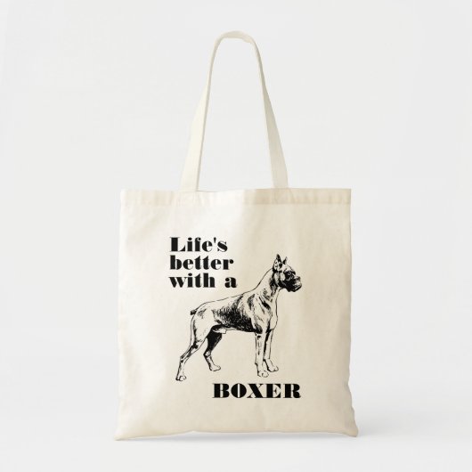 Boxer Dog aangepaste offerte Tote Bag (Voorkant)