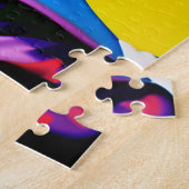 Boxer Dog Abstract kleurig portret Legpuzzel (Zijkant)