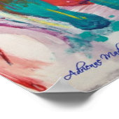 Boxer Dog Abstract Poster (Hoek)