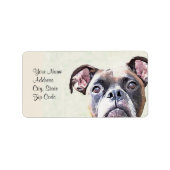 Boxer Dog Address labels (Voorkant)